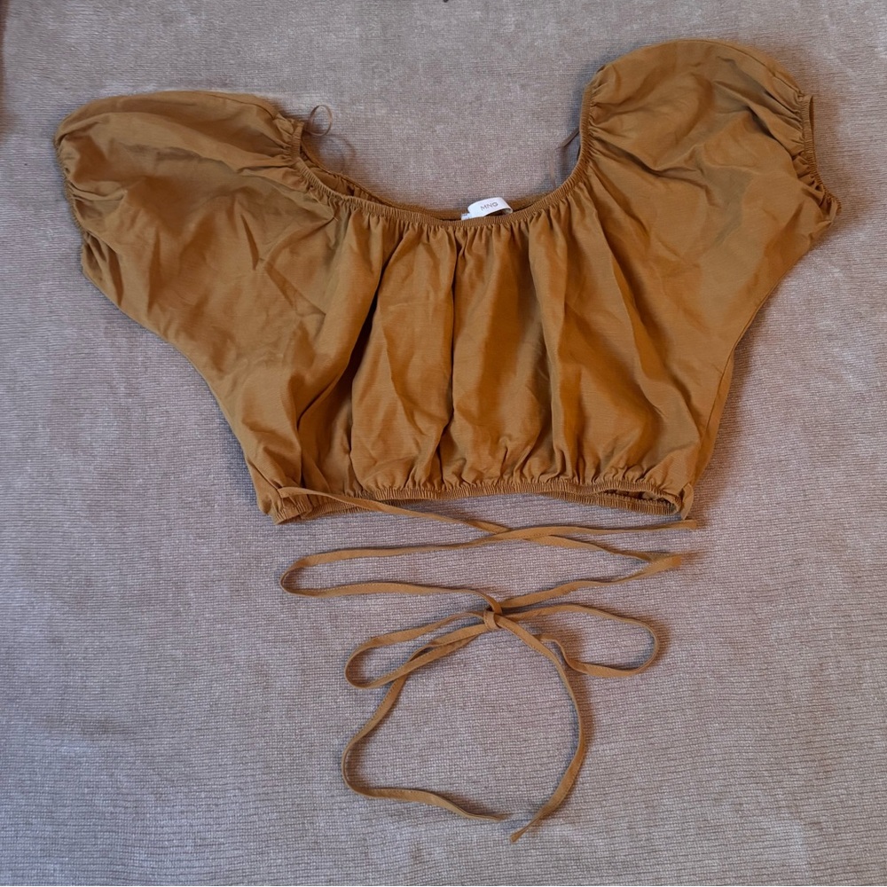 MNG Mango 100% Linen Top